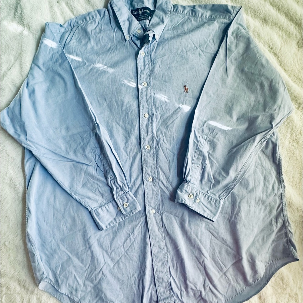 Ralph Lauren Light Blue Casual Button Down Shirt